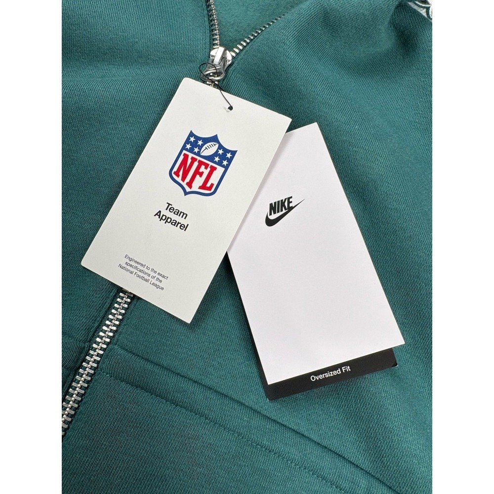 NWT Nike Philadelphia Eagles Full Zip Hoodie XXL Green 2X Oversized - Picture 9 of 10